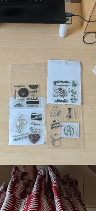 Lote de Sellos Acrílicos para Scrapbooking