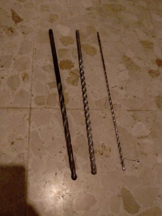 3 Brocas Largas para Taladro