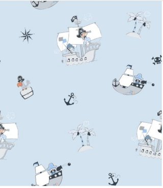 2 Rollos de Papel Pintado Infantil Piratas