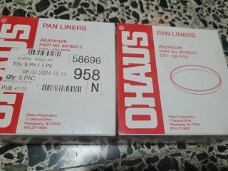 2 Cajas de 100 Bandejas Ohaus (80780012)