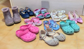 Lote 10 pares de zapatos niña talla 30