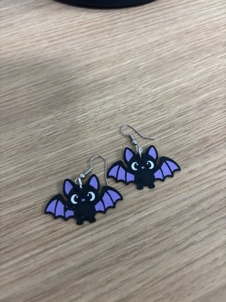 Pendientes de Murciélago para Halloween