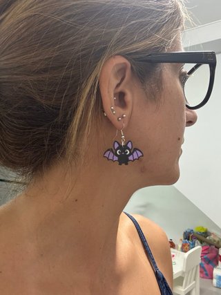 Pendientes de Murciélago para Halloween