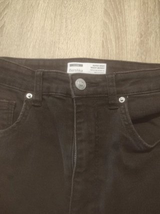 Pantalones Bershka Skinny Tiro Alto Talla 36