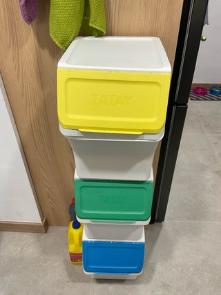 3 Cubi di Riciclaggio Tatay Impilabili