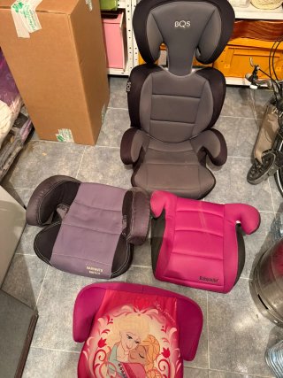 3 Alzadores y silla coche BQS y Babyauto
