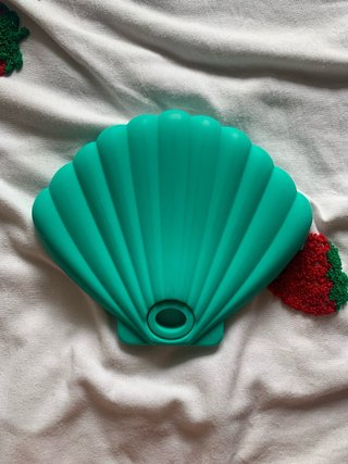 Estuche mascarilla silicona verde azulado