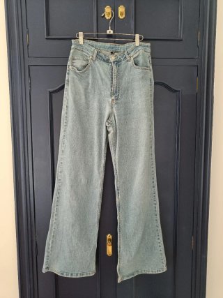 Vaqueros anchos azules