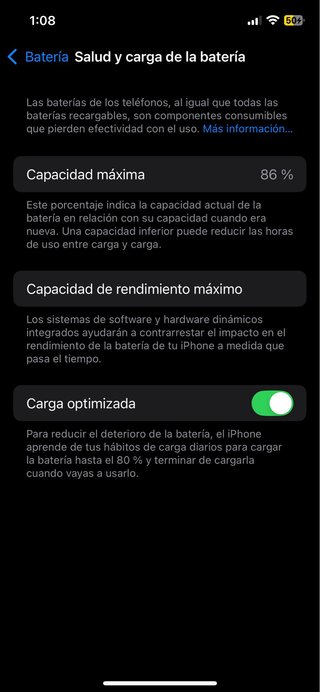iPhone 12 128 GB blanco – 86% batería – con funda