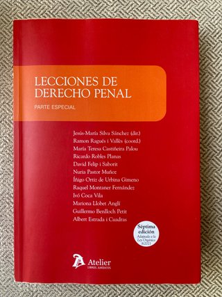 Lecciones de derecho penal: parte especial