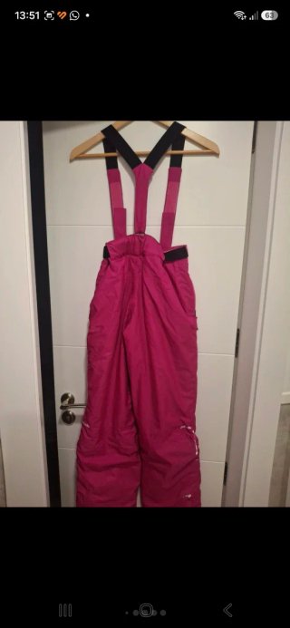 Pantalón de esquí rosa talla 10 años