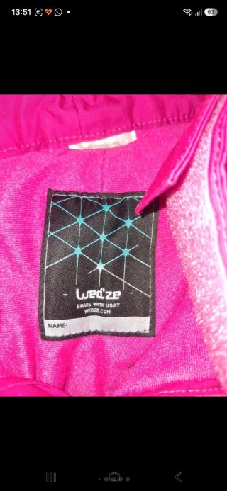 Pantalón de esquí rosa talla 10 años