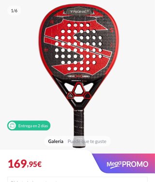 Pala de Pádel Softee Trionic Red 2025