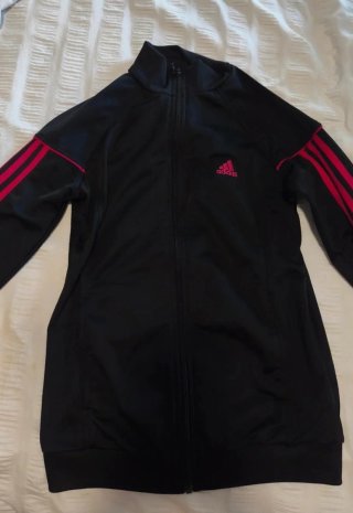 Chaqueta Adidas Negra y Rosa