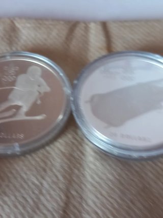 Moneda Canadá 20 Dollari 1985 Argento