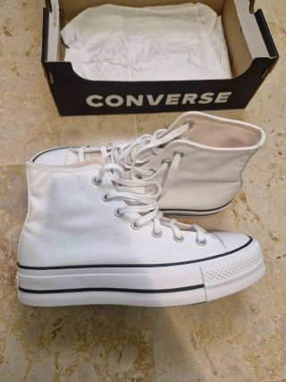 Zapatillas Converse Blancas Plataforma Nuevas