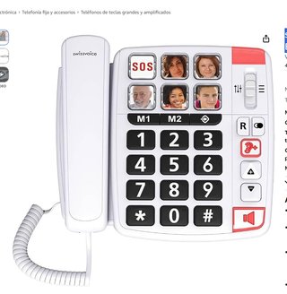 Teléfono Fijo Swissvoice Blanco