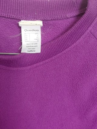Pile donna Quechua viola taglia S