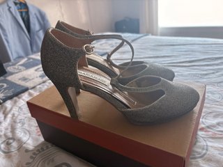 Zapatos de tacón Mariamare plateados