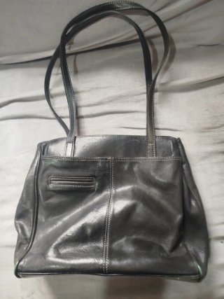 Bolso Tano New York Piel Auténtica Negro