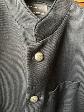 Blazer Negra Zara Estilo Militar