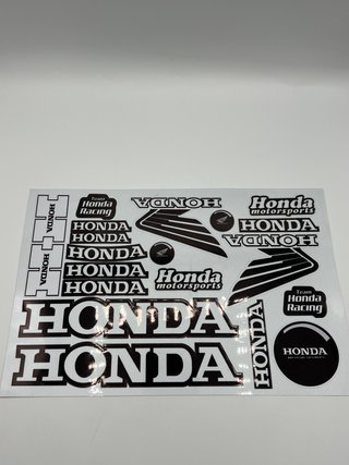 Lámina Pegatinas Honda A4