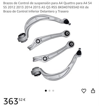 Kit Brazos Suspensión Audi A4 S4 S5 A5 Q5 RS5
