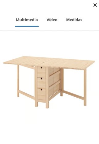 Mesa extensible NORDEN de Ikea