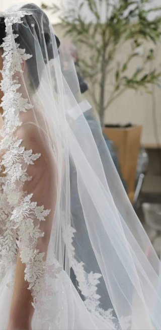 Velo de Novia bordado Atelier de bodas