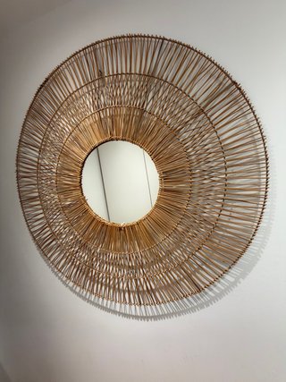 Espejo Sol de Ratán