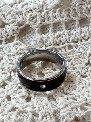 Anillo de Acero Inoxidable Esmaltado