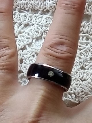 Anillo de Acero Inoxidable Esmaltado