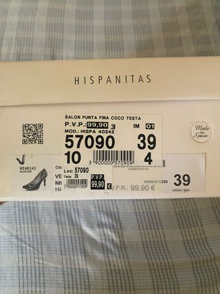 Zapatos de vestir Hispanitas marrón talla 39