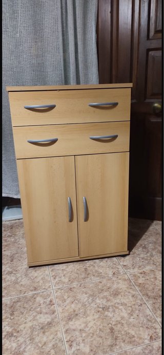 Mueble Auxiliar con Cajones y Armario