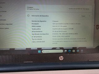 Portátil HP Plata y Azul