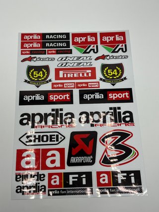 Lámina Pegatinas A4 Moto Racing