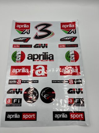 Lámina Pegatinas Moto A4