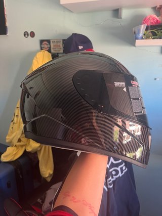Casco de Moto Negro Talla M