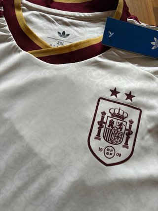 Camiseta España Adidas Blanca Talla XXL