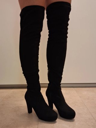 Botas altas Tamaris tacón 10 cm, talla 39