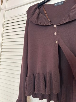 Jersey  marrón volante