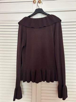 Jersey  marrón volante