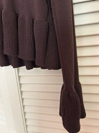 Jersey  marrón volante