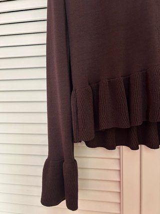 Jersey  marrón volante