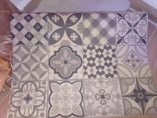 Alfombra Vinílica gris 80 ×260
