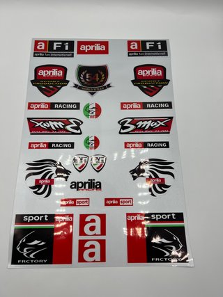 Lámina Pegatinas Aprilia A4 Moto