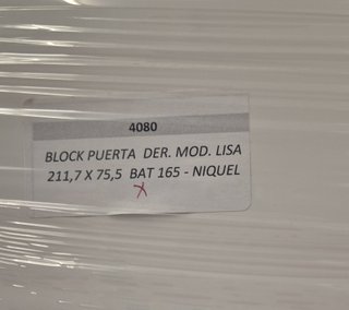 2 Puertas Macizas Lacadas en Blanco