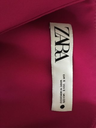 Vestido corto chaqueta Zara rosa
