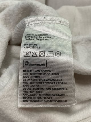 Sudadera blanca oversize mujer