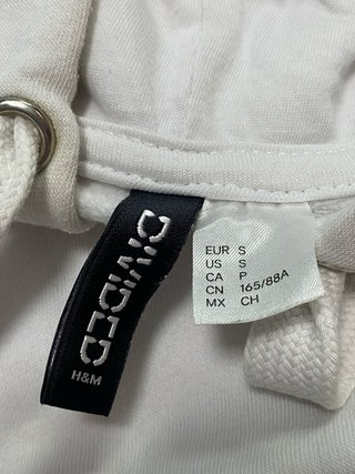 Sudadera blanca oversize mujer